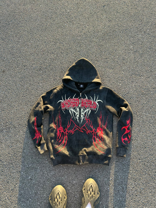 Wicked Witch Zip Up Black